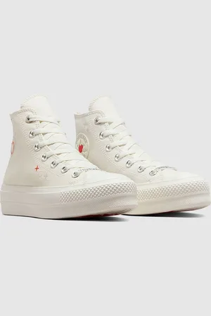 Converse Women Chuck Taylor All Star Lift Platform Y2K Heart Hi-Top Canvas Sneakers