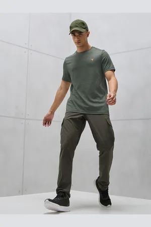TECHNOSPORT Men Jacquard Double Cool Slim Fit Sports Tshirt