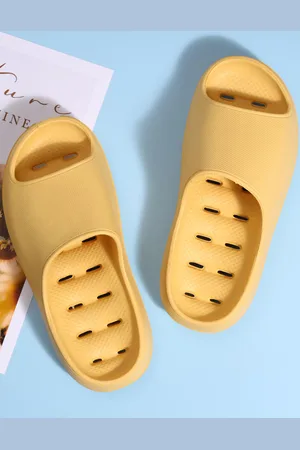 Mast & Harbour Mast Harbour Women Yellow Open Toe Sliders
