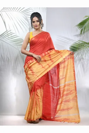 Charukriti Tie and Dye Dyed Zari Saree