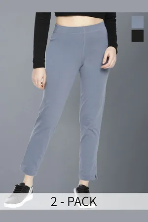 Dollar Missy Women Pack of 2 Mid-Rise Relaxed Wrinkle Free Trousers