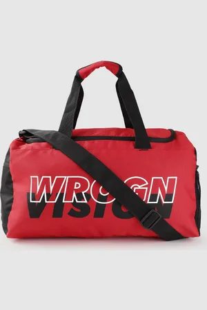 WROGN Brand Logo Printed Medium Duffel Bag