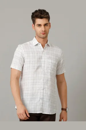 Linen Club Men Contemporary Opaque Checked Casual Shirt