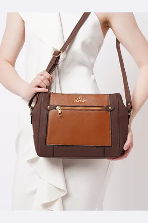 LAVIE Jeffery Csb Women Brown Solid Structured Sling Bag