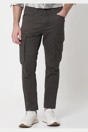 Mufti Men Slim Fit Mid-Rise Cargo Trouser