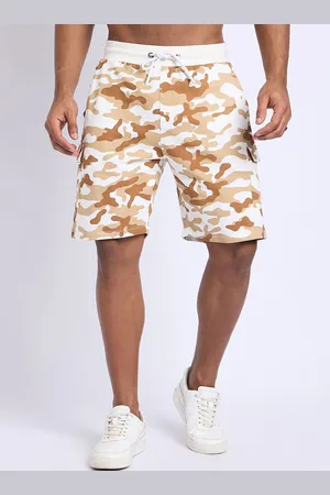 EDRIO Men Camouflage Printed Shorts