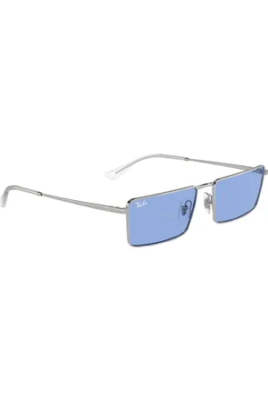 Ray-Ban Pulse Unisex UV Protected Blue Lens Rectangle Sunglasses - 0RB3741003/8059