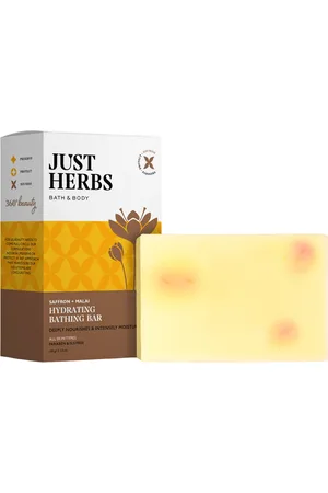 Just Herbs 360 Beauty Saffron & Malai Hydrating Bathing Bar - 100g