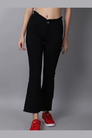 BAESD Girls Bootcut High-Rise Cotton Jeans
