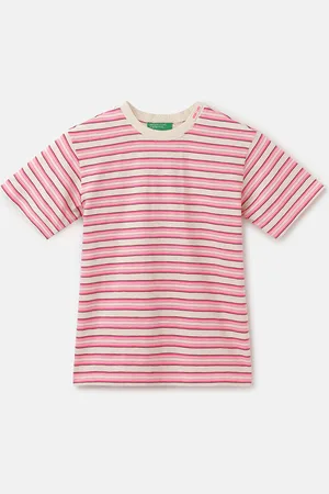Benetton Boys Striped Cotton T-shirt