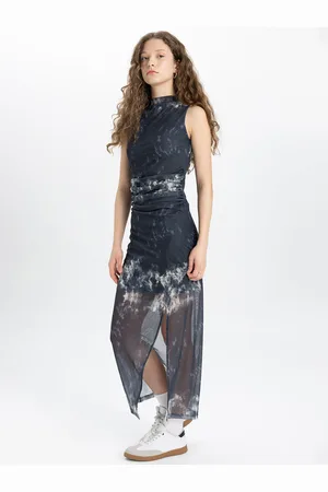 DeFacto Tie & Dye Printed Maxi Dress