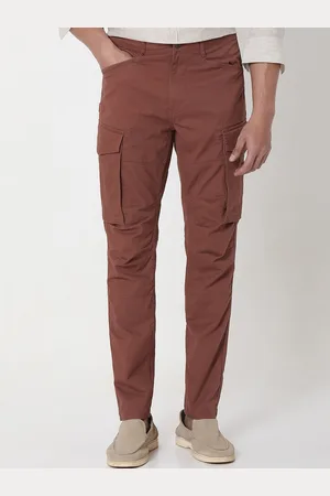 Mufti Men Slim Fit Mid-Rise Cargo Trouser