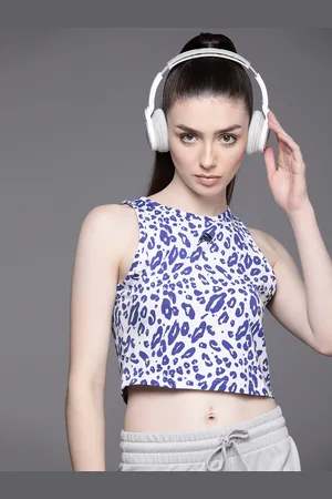 adidas Essentials Animal Print Tank Crop Top