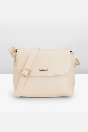 Fastrack Solid PU Structured Sling Bag