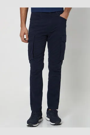 Mufti Men Slim Fit Mid-Rise Cargo Trouser