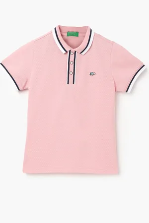 Benetton Boys Polo Collar Short Sleeves Pure Cotton T-shirt