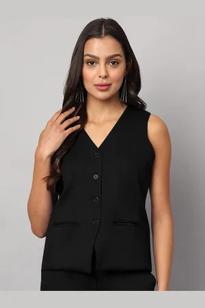 BRINN V-Neck Woven Formal Waistcoat