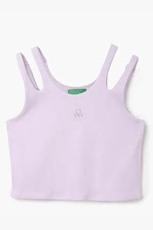 Benetton Regular Fit Cotton Tank Top
