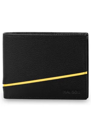 MAI SOLI Men Leather Two Fold Wallet