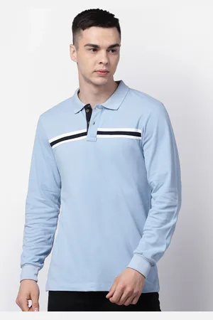 Kalt Polo Collar Long Sleeves Cotton Casual T-shirt