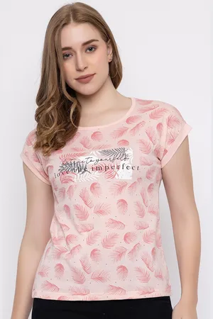 Cheribell Abstract Printed Cotton T-shirt
