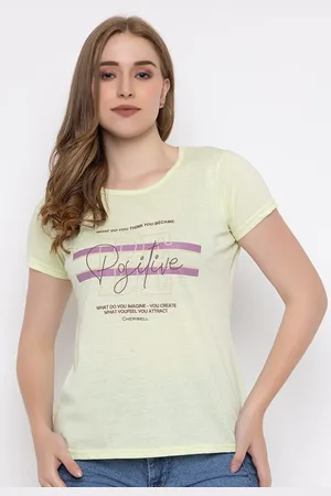 Cheribell Graphic Printed Cotton Top