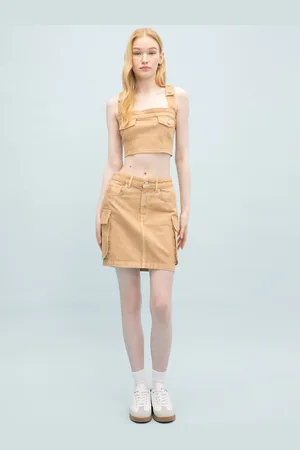 DeFacto Pure Cotton A-line Straight Mini Skirt