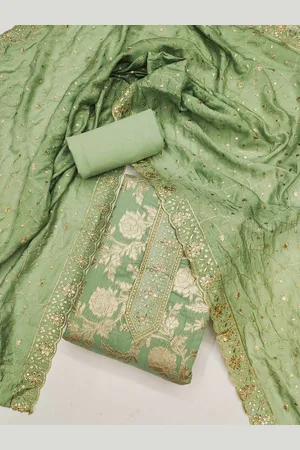 Kalini Ethnic Motifs Embroidered Sequinned Unstitched Dress Material