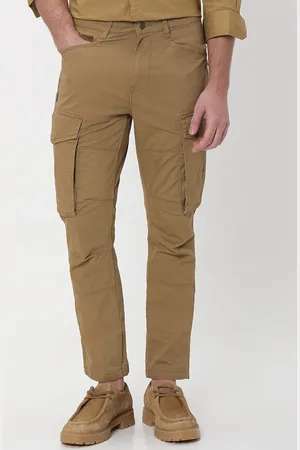 Mufti Men Slim Fit Mid-Rise Cargo Trouser