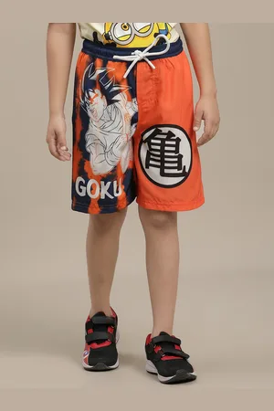 Kidsville Boys Dragon Ball Z Printed Mid-Rise Shorts