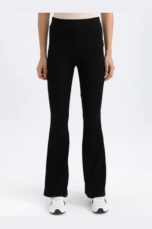 DeFacto Women Mid Rise Bootcut Trousers
