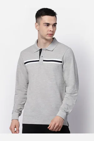 Kalt Polo Collar Long Sleeves Cotton Casual T-shirt