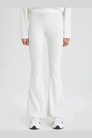 DeFacto Women Ribbed Bootcut Trousers