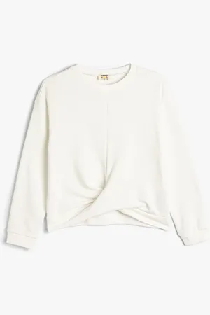 Koton Girls Round Neck Long Sleeves Pullover Sweatshirt