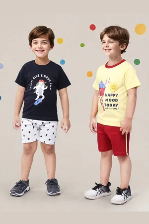 Toonyport Boys Pack Of 2 Printed T-shirt With Shorts