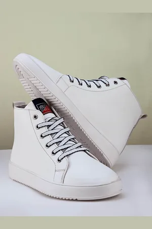 Mast & Harbour Men Round Toe High-Top Memory Foam Sneakers