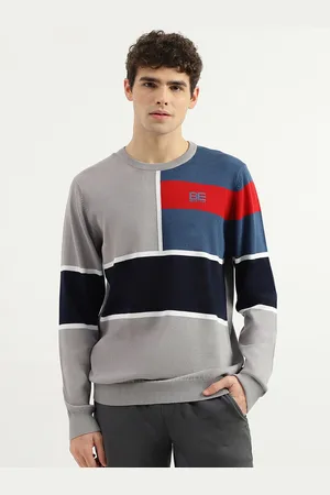 Benetton Colourblocked Pullover Pure Cotton Pullover Sweater