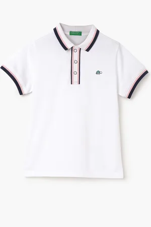 Benetton Boys Polo Collar Short Sleeves Pure Cotton T-shirt