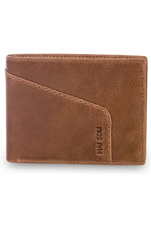 MAI SOLI Men Leather Two Fold Wallet