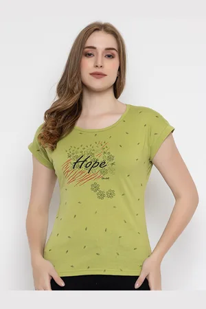 Cheribell Graphic Printed Cotton T-shirt