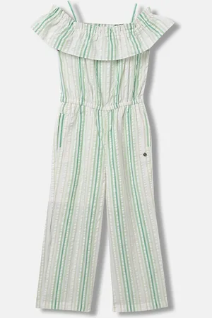 Elle Girls Striped Basic Jumpsuit