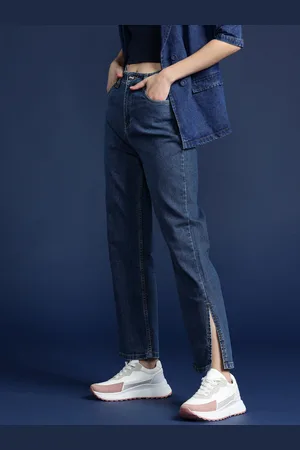 Mast & Harbour Women Straight Fit Stretchable Jeans