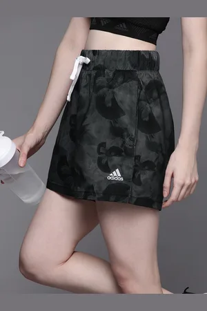 adidas Women Floral Print Woven High-Rise Shorts
