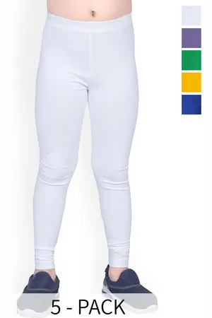 FRENCH KLEIDER Girls Pack Of 5 Ankle Length Slip-On Leggings
