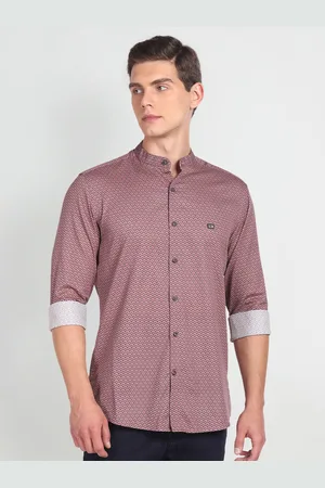 Arrow Slim Fit Ethnic Motifs Printed Pure Cotton Casual Shirt