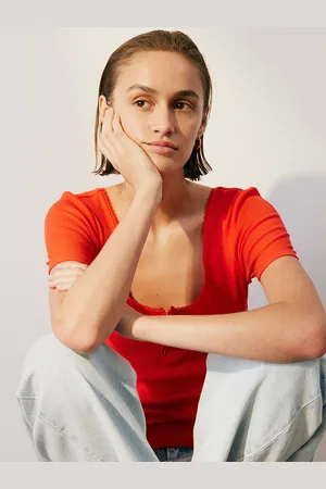 H&M Ribbed Jersey Top