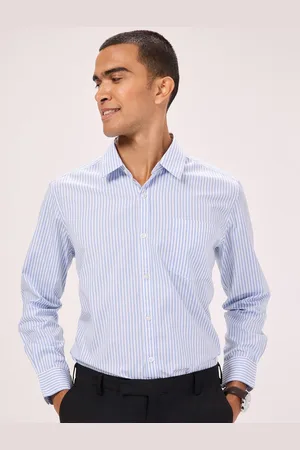 Bombay High Comfort Striped Spread Collar Long Sleeves Semiformal Shirt