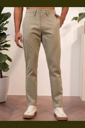LocoMotive Premium Men Mid Rise Slim Fit Ankle Length Trousers