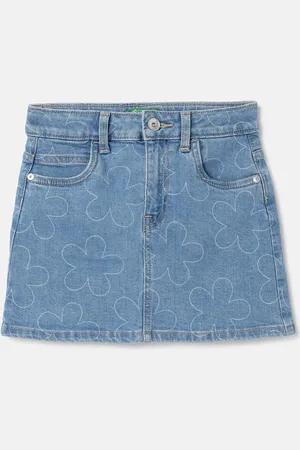 Benetton Infants Girls Straight Mini Skirt