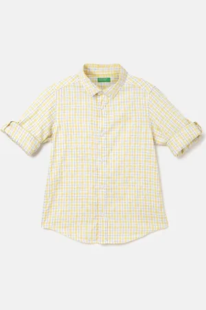 Benetton Boys Opaque Checked Casual Shirt